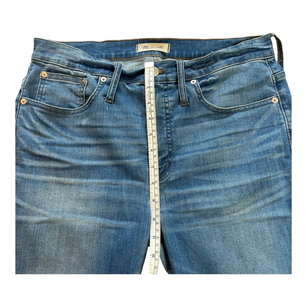 MADEWELL Cali Demi-Boot Jeans | Size 31 | Medium Wash Denim | Raw Hem - Picture 4 of 11